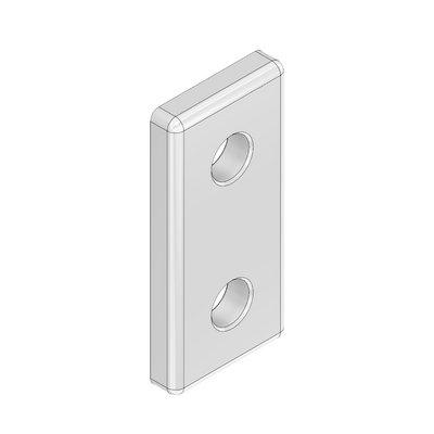 41-100-0 MODULAR SOLUTIONS ALUMINUM CONNECTING PLATE 30 SERIES 30MM X 60MM FLAT WITH OUT HARDWARE
